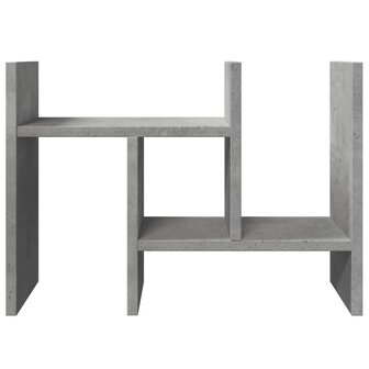Bureau organiser 34,5x15,5x35,5 cm bewerkt hout betongrijs 5
