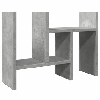 Bureau organiser 34,5x15,5x35,5 cm bewerkt hout betongrijs 7
