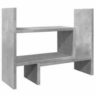 Bureau organiser 38,5x17x39 cm bewerkt hout betongrijs 2