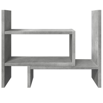Bureau organiser 38,5x17x39 cm bewerkt hout betongrijs 5