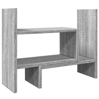 Bureau organiser 38,5x17x39 cm bewerkt hout grijs sonoma eiken 2
