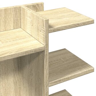 Bureau organiser 42x21,5x42 cm bewerkt hout sonoma eikenkleurig 7