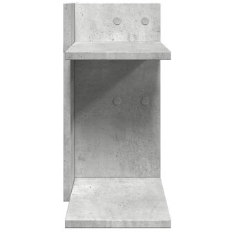 Bureau organiser 42x21,5x42 cm bewerkt hout betongrijs 5