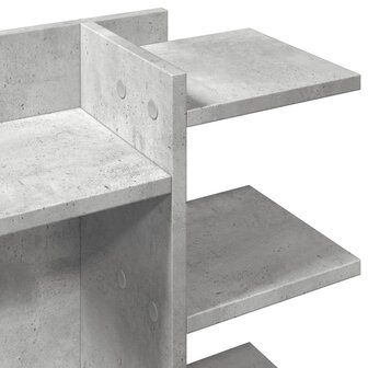 Bureau organiser 42x21,5x42 cm bewerkt hout betongrijs 7