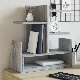 Bureau organiser 49x20x52,5 cm bewerkt hout grijs sonoma eiken 1