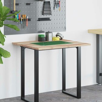 Bureaublad 100x60x2 cm onbehandeld massief acaciahout 3