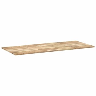 Bureaublad 120x60x2 cm onbehandeld massief acaciahout 4