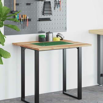 Bureaublad met olieafwerking 80x60x2 cm massief acaciahout 3