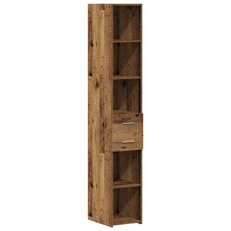 Slanke Opbergkast Oud hout 30 x 42.5 x 225 cm Bewerkt hout 6