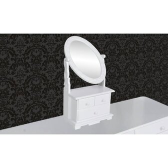 Kaptafel met draaiende ovale spiegel MDF  3