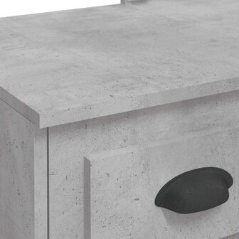 Kaptafel met LED-verlichting 90x42x132,5 cm betongrijs 8