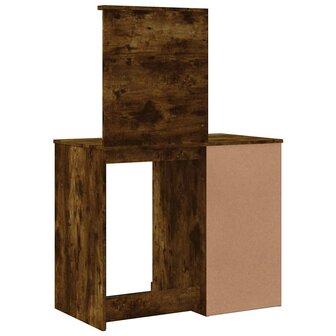 Kaptafel met LED-verlichting 90x42x132,5 cm gerookt eikenkleur 7