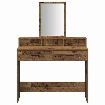 Kaptafel met lade Oud Hout 100 x 41 x 140 cm Bewerkt hout 6