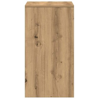 Kaptafel artisanaal eikenkleurig 60 x 40 x 75 cm Bewerkt hout 8