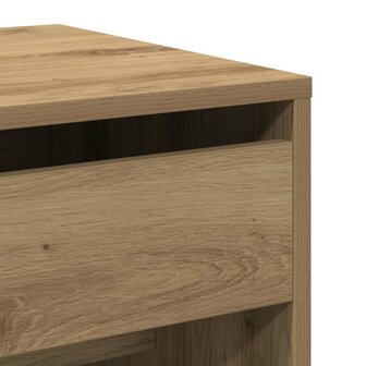 Kaptafel artisanaal eikenkleurig 60 x 40 x 75 cm Bewerkt hout 9