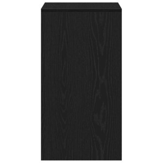 Kaptafel met lade Zwart eiken 60 x 40 x 75 cm Bewerkt hout 8