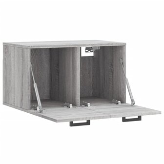 Wandkast 60x36,5x35 cm bewerkt hout grijs sonoma eikenkleurig 6