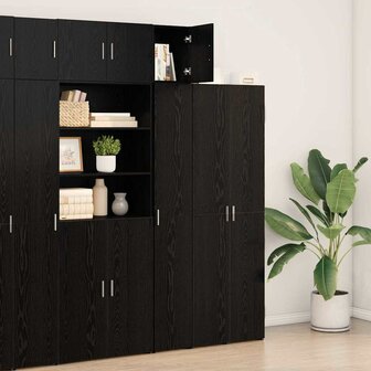 Wandkast Zwart eiken 30 x 42.5 x 40 cm Bewerkt hout 4