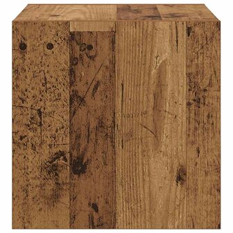 Wandkast Oud hout 37 x 37 x 37 cm Bewerkt hout 7