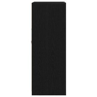 Bijzetkast Zwart eiken 60.5 x 37 x 100 cm Bewerkt hout 8