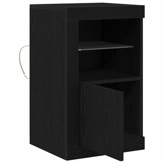 Bijzetkast Zwart eiken 41 x 37 x 67 cm Bewerkt hout 7