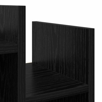 Bijzetkast Zwart eiken 60 x 26 x 60 cm Bewerkt hout 6