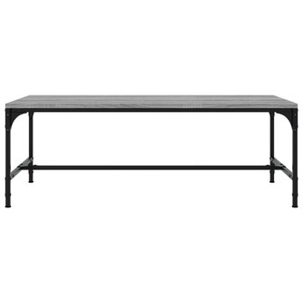 Salontafel 100x50x35 cm bewerkt hout grijs sonoma 4