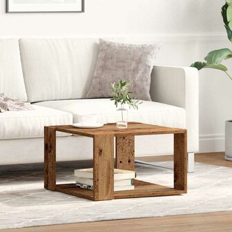 Salontafel Oud hout 51.5 x 51.5 x 30 cm Bewerkt hout 4