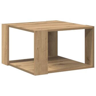 Salontafel artisanaal eikenkleurig 51.5 x 51.5 x 30 cm 7