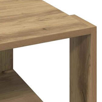 Salontafel artisanaal eikenkleurig 51.5 x 51.5 x 30 cm 8