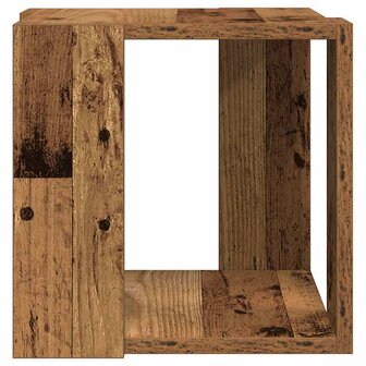 Salontafel Oud hout 32 x 32 x 30 cm Bewerkt hout 6