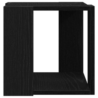 Salontafel Zwart eiken 32 x 32 x 30 cm Bewerkt hout 6