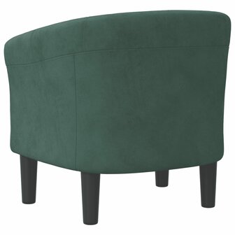Kuipstoel fluweel donkergroen 5
