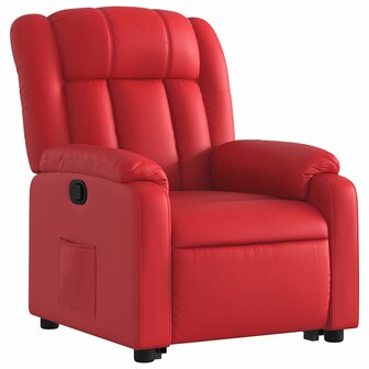 Sta-op-stoel kunstleer rood 3