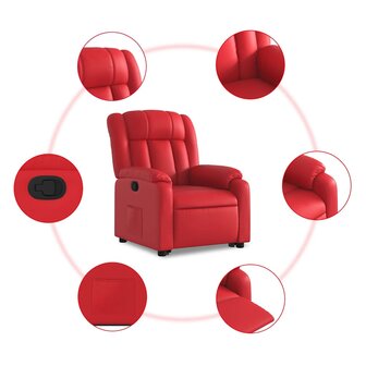Sta-op-stoel kunstleer rood 7