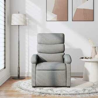 Massagestoel verstelbaar stof lichtgrijs 3