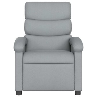 Massagestoel verstelbaar stof lichtgrijs 5