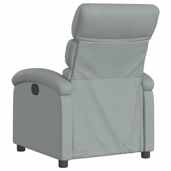 Massagestoel verstelbaar stof lichtgrijs 7