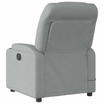 Massagestoel verstelbaar stof lichtgrijs 7
