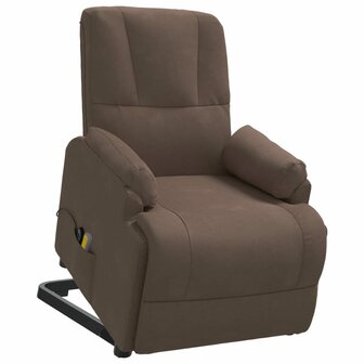 Sta-op-massagestoel kunstsu&egrave;de bruin 3