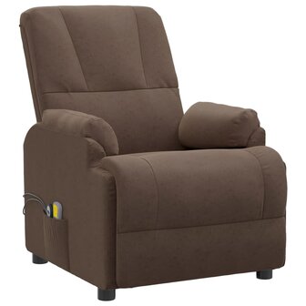 Sta-op-massagestoel kunstsu&egrave;de bruin 4