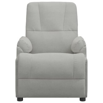 Sta-op-massagestoel kunstsu&egrave;de lichtgrijs 5