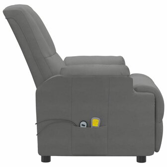 Sta-op-massagestoel kunstsu&egrave;de donkergrijs 6