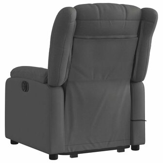 Sta-op-massagestoel verstelbaar stof donkergrijs 5