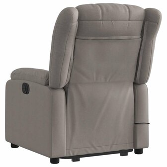 Sta-op-massagestoel verstelbaar stof taupe 5