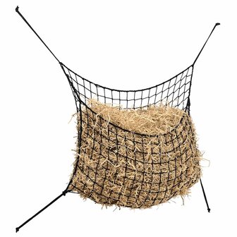 Hooinetten 2 st 150x90 cm rechthoekig polypropeen zwart 2
