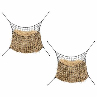 Hooinetten 2 st 200x120 cm rechthoekig polypropeen zwart 1