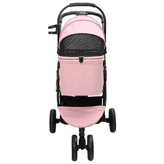 Opvouwbare Huisdierenwagen Verstelbaar Roze 78 x 54 x 101 cm 7