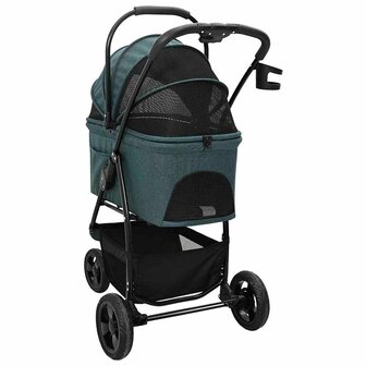 Opvouwbare Huisdierenwagen Verstelbaar Groen 78 x 54 x 101 cm 9