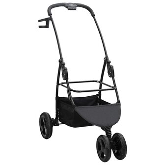 Opvouwbare Huisdierenwagen Verstelbaar Zwart 78 x 54 x 101 cm 5